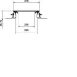 tehalit.BK Kanał współpoziomy boczna folia ochronna BKF 300x(45-70)mm stal BKF300045 HAGER