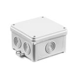 N90x90F ,  Puszka naścienna z dławicą zintegrowaną, samozatrzaskowa 93 x 93 x 55 mm , (pakowanie - w