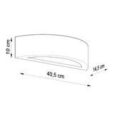 Sollux Kinkiet ceramiczny ATENA szary SL.0873