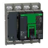 Wyłącznik, ComPacT NS1600N, 50kA przy 415VAC, 4P, stacjonarny, sterowanie ręczne, MicroLogic 2.0, 16