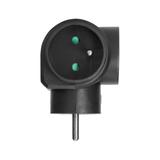 Rozgałęźnik 3x2P+Z czarny OR-AE-13184/B ORNO