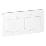 Hermetyczne gniazdo elektryczne podwójne prostokątne IP55 2x2P+Z(French) białe OR-GM-9047/W ORNO