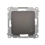 Simon 54 Przycisk „światło” 10A szybkozłączka brąz mat