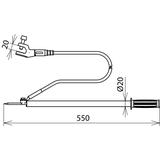 Drążek rozładowujący z elektrodą zawieszaną