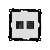 Simon 55 Gniazdo HDMI + RJ45 kat.6 Jasnoszary mat TGHRJ45.01/114 KONTAKT
