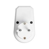 Adapter 1x2P+Z (Schuko) z włącznikiem, biały OR-AE-13188(GS) ORNO