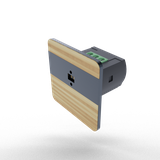 Laserowy czujnik odległości DRL-12, czujnik ruchu, sosna-antracyt