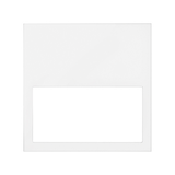 Simon 100 Ramka minimal 1-krotna biały mat