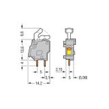 złączka do płytek drukowanych niebieska raster 5/5,08 mm
