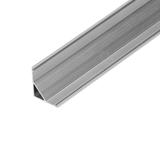Profil aluminiowy do taśm LED, 2000 x 15,8 x 15,8 mm, kątowy, srebrny