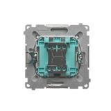 Simon Basic Łącznik dwubiegunowy 16A 250V zaciski śrubowe srebrny mat BMW2A.01/43 KONTAKT