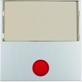 BERKER B.Kwadrat/B.7 Klawisz z 5 soczewkami i dużum polem opis do łącznika 1-klawiszowego aluminium