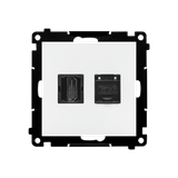 Simon 55 Gniazdo HDMI + RJ45 kat.6 Biały mat TGHRJ45.01/111 KONTAKT