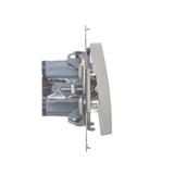 Simon 54 Przycisk „światło” 16A z. śrub. srebrny mat