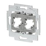 Pierścień nośny z cokołem Do 2 złączy Modular Jack szary 2CKA001753A8057 ABB