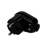 Wtyczka kątowa 2P 16A czarny WT-16 K2/CZARNY ORNO