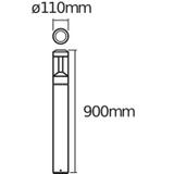 ENDURA STYLE LANTERNMODERN90CM12WDG LEDV Oprawa zewnętrzna
