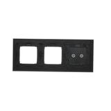 Simon 54 Touch Panel dotykowy S54 Touch 3 moduły 2 pola dotykowe poziome + 2 otwory na osprzęty S54 zastygła lawa DSTR3200/73 KONTAKT