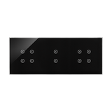 Simon 54 Touch Panel dotykowy S54 Touch 3 moduły 4 pola dotykowe + 2 pola dotykowe pionowe + 4 pola dotykowe zastygła lawa DSTR3434/73 KONTAKT
