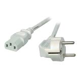 Kabel zasilający Schuko 90° - C13 180° 2m szary EK501.2V2