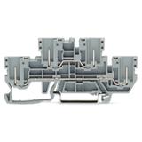 X-COM dwupiętrowa złączka bazowa 2-przewodowa/2-pinowa szara