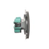 Simon Basic Gniazdo wtyczkowe bez uziemienia z przesłonami torów prądowych 16A 250V zaciski śrubowe stal inox BMG1Z.01/21 BMG1z.01/21 KONTAKT