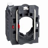 Harmony XB5 Korpus mocujący ze stykiem, Plastikowy, 1 NC, Zaciski sprężynowe