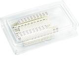 Paski opisowe z cyframi 101-200 25szt. KWL003 HAGER