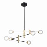 lampa wisząca Marino G9 25W 220V IP20 kolor - czarny, mosiężny PND-9148-6 ITALUX