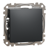 Sedna Design & Elements, łącznik 1-biegunowy, czarny antracyt