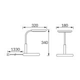 Lampka  biurkowa SAMUEL LED BLACK