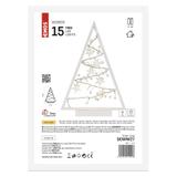 Choinka świateczna 15 LED dekoracja 40cm 2x AA ciepła biel IP20 timer DCWW27 EMOS