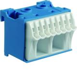 QuickConnect Blok samozacisków neutralny niebieski 2x16+8x4mm2 szer. 45mm KN10N HAGER