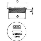 108 M20 MD SW, Zaślepka gwintowana
