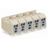 złączka zasilająca 4-torowa ze stopkami zatrzaskowymi