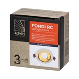FONDI RC ramka dekoracyjna oprawy punktowej, MR16/GU10 max. 50W, okrągła, stała, aluminiowa, biało-z