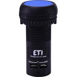 Przycisk kompaktowy z guzikiem krytym, 1NO, niebieski ECF-10-B 004771454 ETI