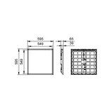 Panel LED Coreline RC132V G6 36S/ 840 PSU W60L60 NOC IP65 PHILIPS