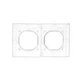 Simon 54 Nature Zestaw uszczelek IP44 do ramki 2-krotnej NATURE