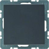 BERKER Q.x Zaślepka z płytką czołową bez pazurków rozporowych antracyt aksamit lakierowana 10096086