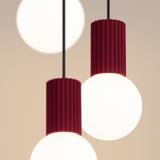 Lampa wisząca HALO 3P burgund