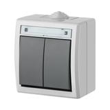 AQUANT Łącznik świecznikowy szary IP55