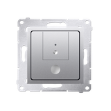 Simon 54 Ściemniacz dwuprzyciskowy 40–500 W (300 VA) srebrny mat