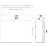 Rozdzielnica natynkowa 1x12 KRN-12 N+PE IP40 IK07 drzwi transparentne 24.111 OPATÓWEK