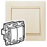 VALENA ŁĄCZNIK STEROWANIE ROLETAMI Z BLOKADĄ MECHANICZNĄ KREM, Legrand