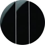 BERKER R.1/R.3 Klawisze do łącznika 3-klawiszowego czarny 16652045 HAGER