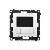 Simon 55 Termostat programowalny z wyświetlaczem Biały mat