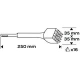 Groszkownik SDS Plus 40x40mm 16 zębów GRAPHITE 57H573 GTX 57-573 GTX Poland