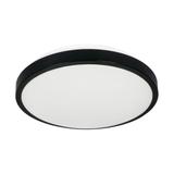 Lampa sufitowa SELENE plafon 2xE27 z mikrofalowym czujnikiem ruchu 2x60W klosz matowy IP54 czarny CL/2XE27-10MV/B ORNO