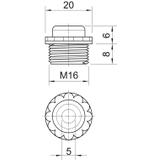 90 M, ZAŚLEPKI ZAMKNIĘTE M16 J.SZ.